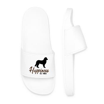 Bernese Mountain Dog - Men’s Pool Sliders - white - Front