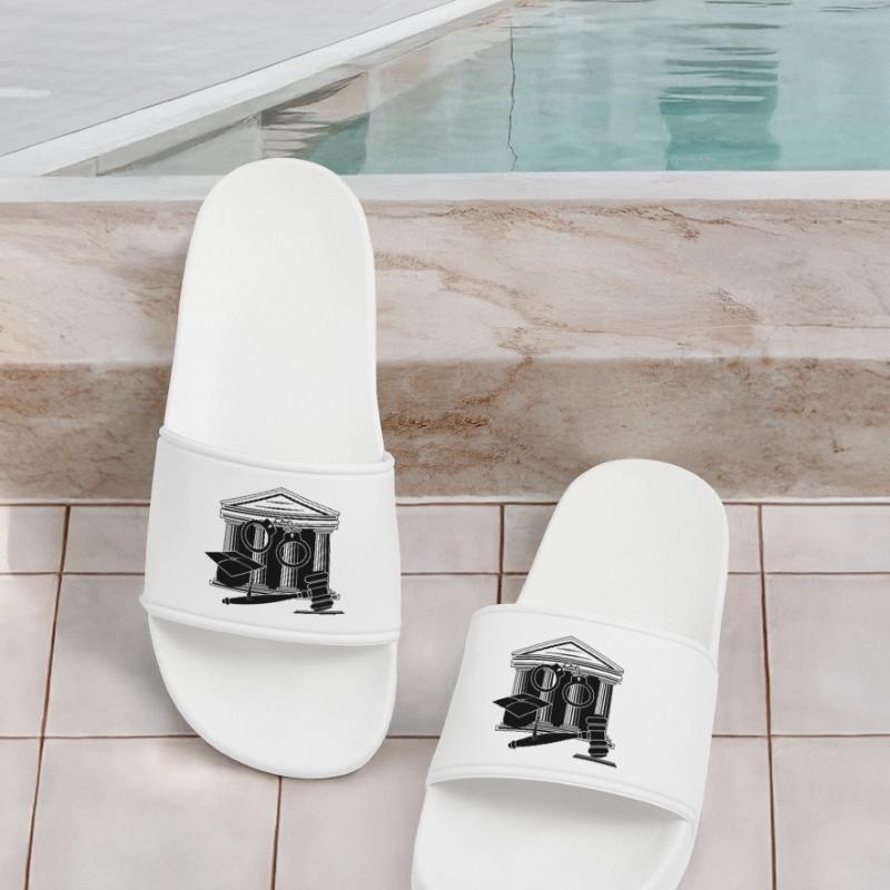 Logo des Gerichts, des Richters oder des Anwalts Männer Badelatschen