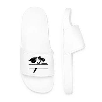 Monogramme juge avocat - Claquettes Homme - blanc - Devant