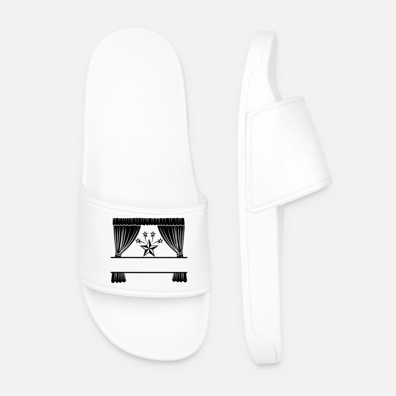 Curtains I'm a star - Men’s Pool Sliders - white