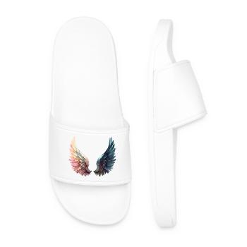Ailes d'Arc-en-Ciel Artistiques - Claquettes Homme - blanc - Devant