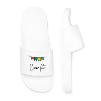 MAMAN. FÊTE DES MÈRES. BONNE FÊTE MAMAN. FÊTE - Claquettes Homme - blanc - Devant