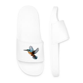 Eisvogel Und Kingfisher Design Für Vogelfreunde - Männer Badelatschen - Weiß - Vorne