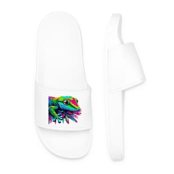 Gecko - Men’s Pool Sliders - white - Front