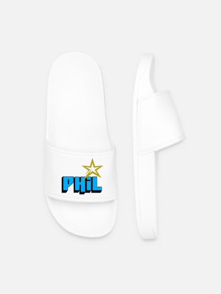 Phil - Men’s Pool Sliders - white