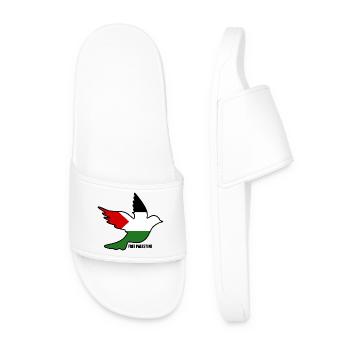 Free palestine - Claquettes Homme - blanc - Devant