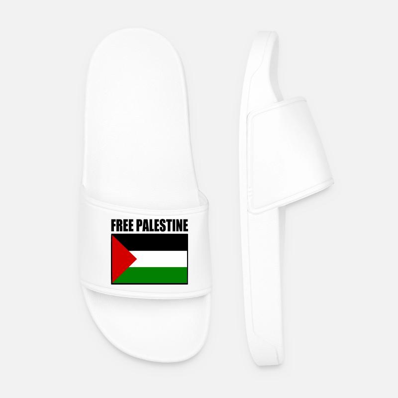 Free palestine - Männer Badelatschen - Weiß
