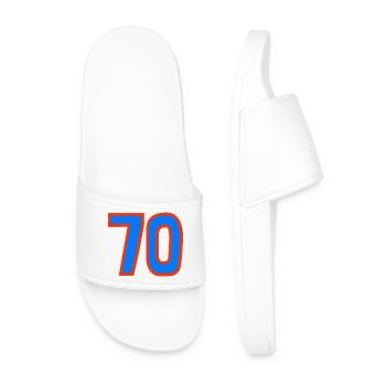 70. 70 YEARS. 70TH ANNIVERSARY. 70TH ANNIVERSARY. - Men’s Pool Sliders - white - Front