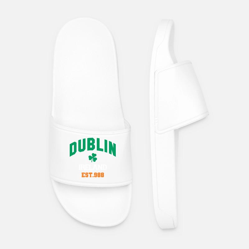 Dublin - Irland - Männer Badelatschen - Weiß