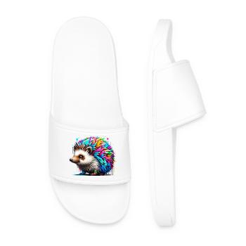 Hedgehog - Men’s Pool Sliders - white - Front