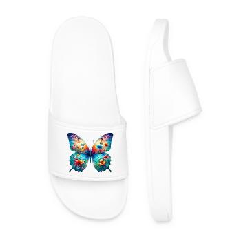 Butterfly - Men’s Pool Sliders - white - Front