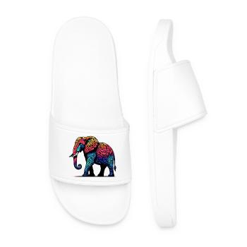 Elefant - Männer Badelatschen - Weiß - Vorne