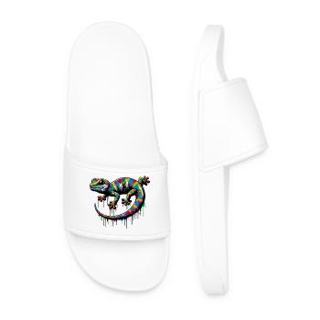Gecko - Men’s Pool Sliders - white - Front
