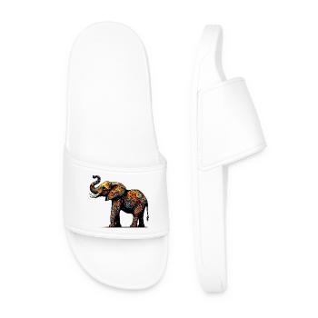 Éléphant - Claquettes Homme - blanc - Devant
