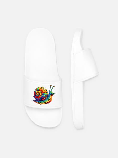 Snail - Men’s Pool Sliders - white