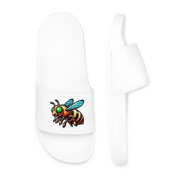Bee - Men’s Pool Sliders - white - Front