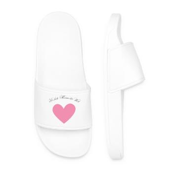 The best mom in the world - Men’s Pool Sliders - white - Front