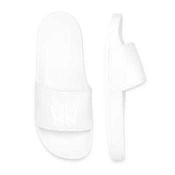 Tequila Glass of Alcohol - Men’s Pool Sliders - white - Front