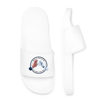 Haptic Bond: Human Robot Handshake - Men’s Pool Sliders - white - Front
