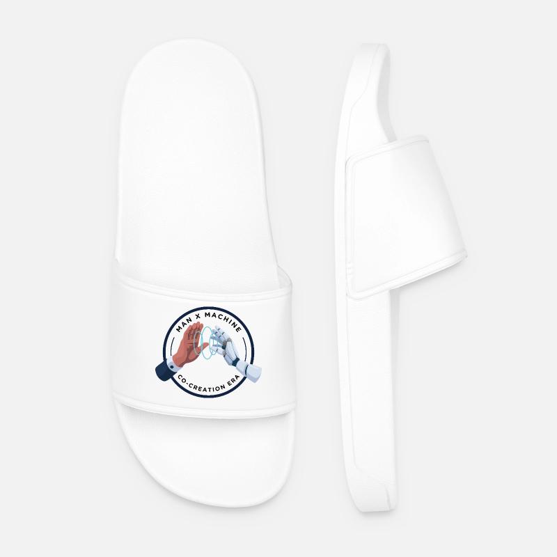 Haptic Bond: Human Robot Handshake - Men’s Pool Sliders - white