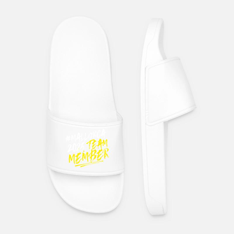 Mallorca 2025 Team - Men’s Pool Sliders - white