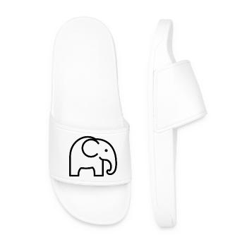 elephant - Claquettes Homme - blanc - Devant
