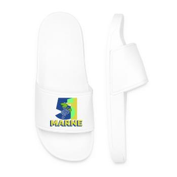 51 - Men’s Pool Sliders - white - Front