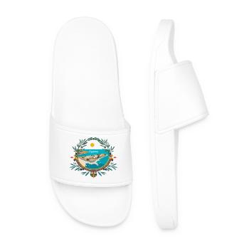Cyprus Motives - Men’s Pool Sliders - white - Front