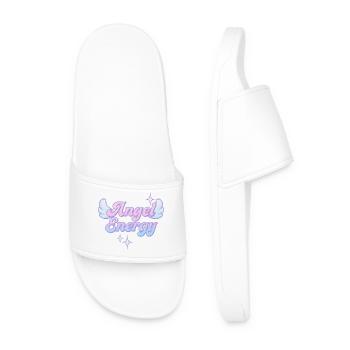 Angel Energy / Y2K Design - Men’s Pool Sliders - white - Front