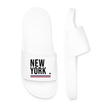 USA – Bold Streetwear Shirt 🇺🇸 - Men’s Pool Sliders - white - Front