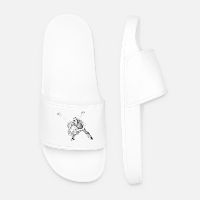 rock-n-roll - Männer Badelatschen - Weiß