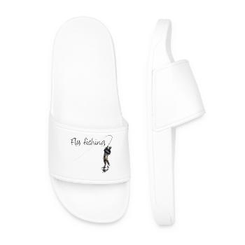 Fly fishing - Men’s Pool Sliders - white - Front
