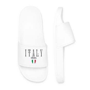 Originally from Italy, born in Italy - Men’s Pool Sliders - white - Front