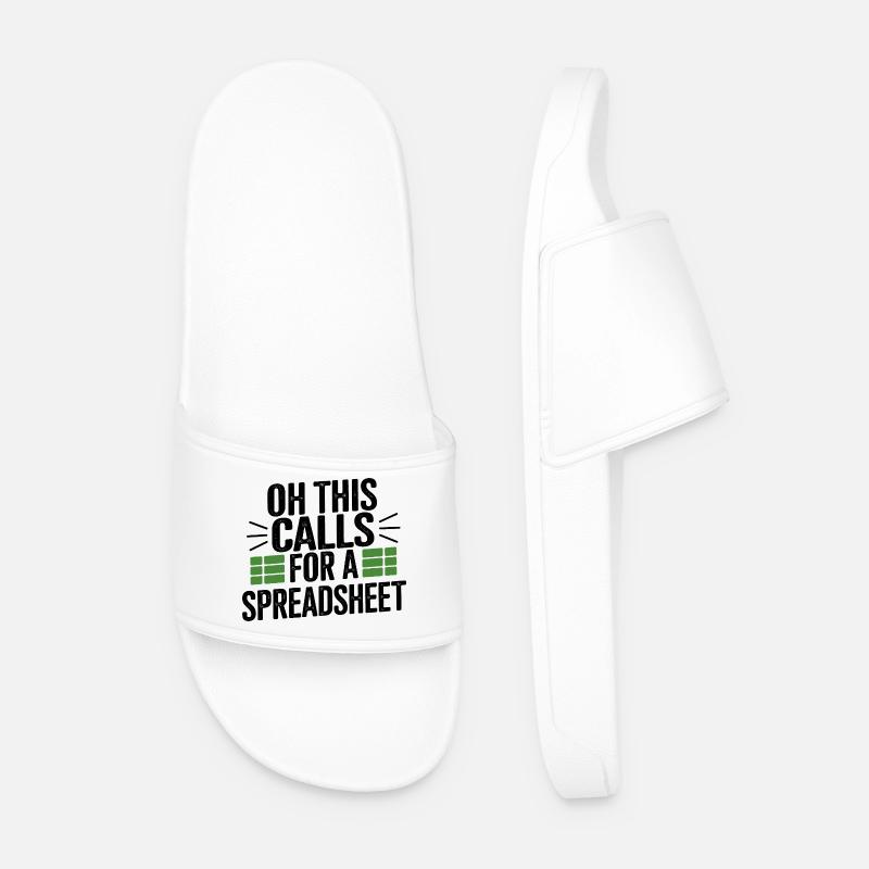 Oh that needs a table - Men’s Pool Sliders - white