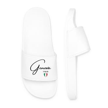 Design élégant Gênes, Gênes Italie - Claquettes Homme - blanc - Devant