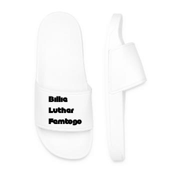 Simple design, sleek, music, rap, hip hop, pop - Men’s Pool Sliders - white - Front