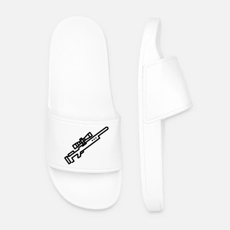 sniper - Men’s Pool Sliders - white