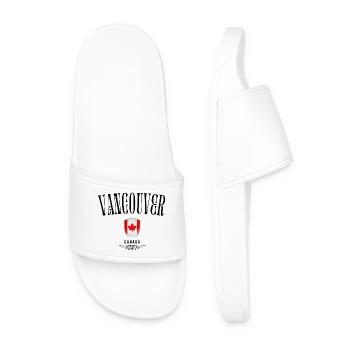 Souvenir Vancouver, Vancouver Canada - Men’s Pool Sliders - white - Front