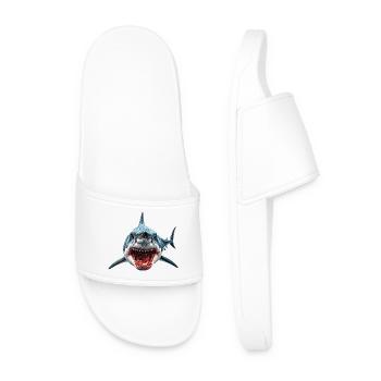 Shark - Men’s Pool Sliders - white - Front