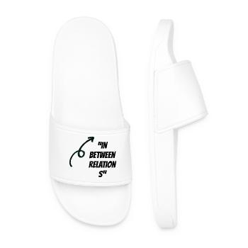 In Between Relationships - Men’s Pool Sliders - white - Front