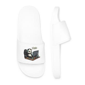 Panda Gamer GG NO RE - Claquettes Homme - blanc - Devant