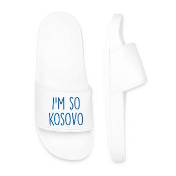 Kosovo - Men’s Pool Sliders - white - Front