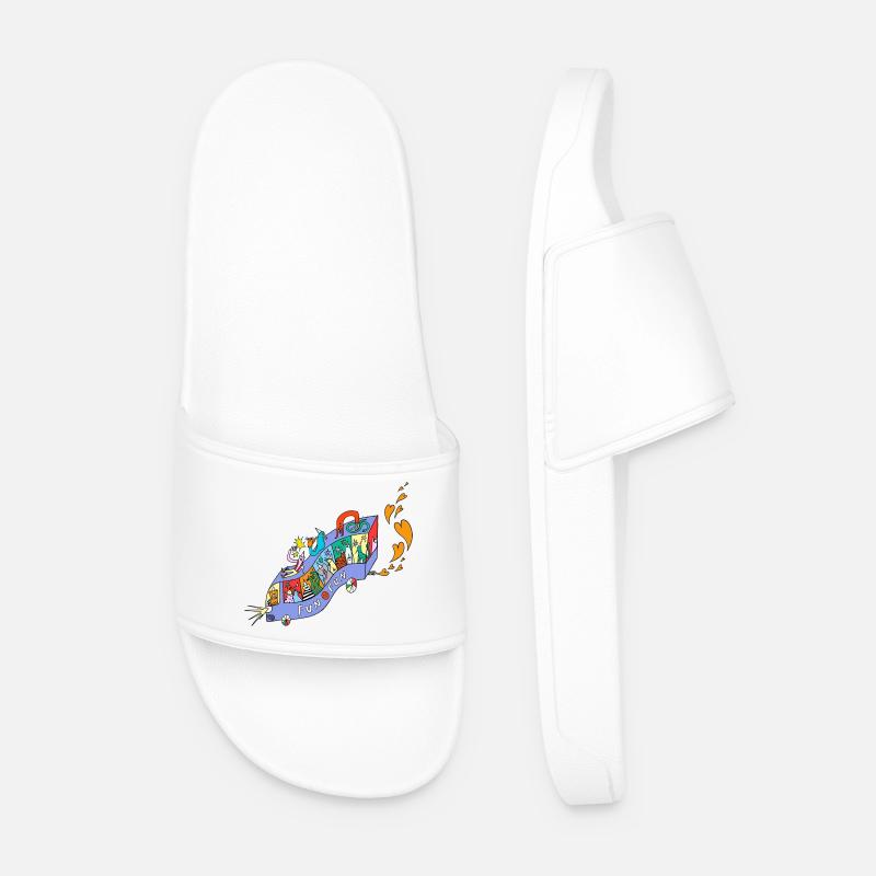 FUN_FUN_EXPRESS - Men’s Pool Sliders - white