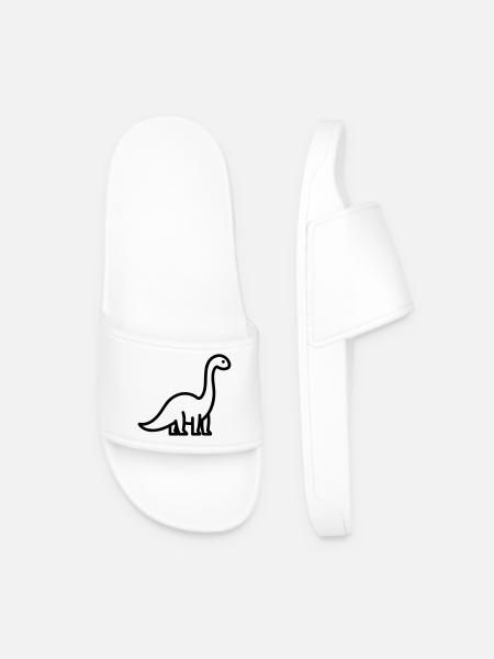 Brontosaure - Claquettes Homme - blanc