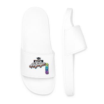 School enrollment daycare graduates 2026 schoolchild - Men’s Pool Sliders - white - Front