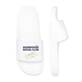 Sauerteig-Sozialclub Ära des lokalen Brotbackens - Männer Badelatschen - Weiß - Vorne