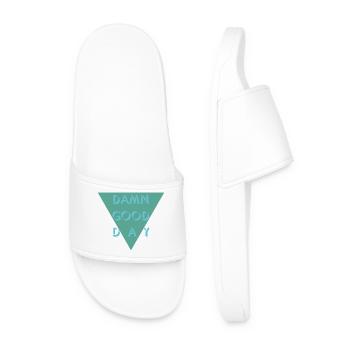 Damn Good Day - Men’s Pool Sliders - white - Front