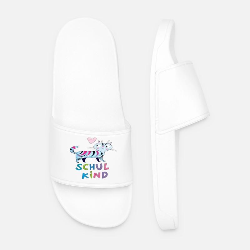 stolzes Schulkind - Männer Badelatschen - Weiß