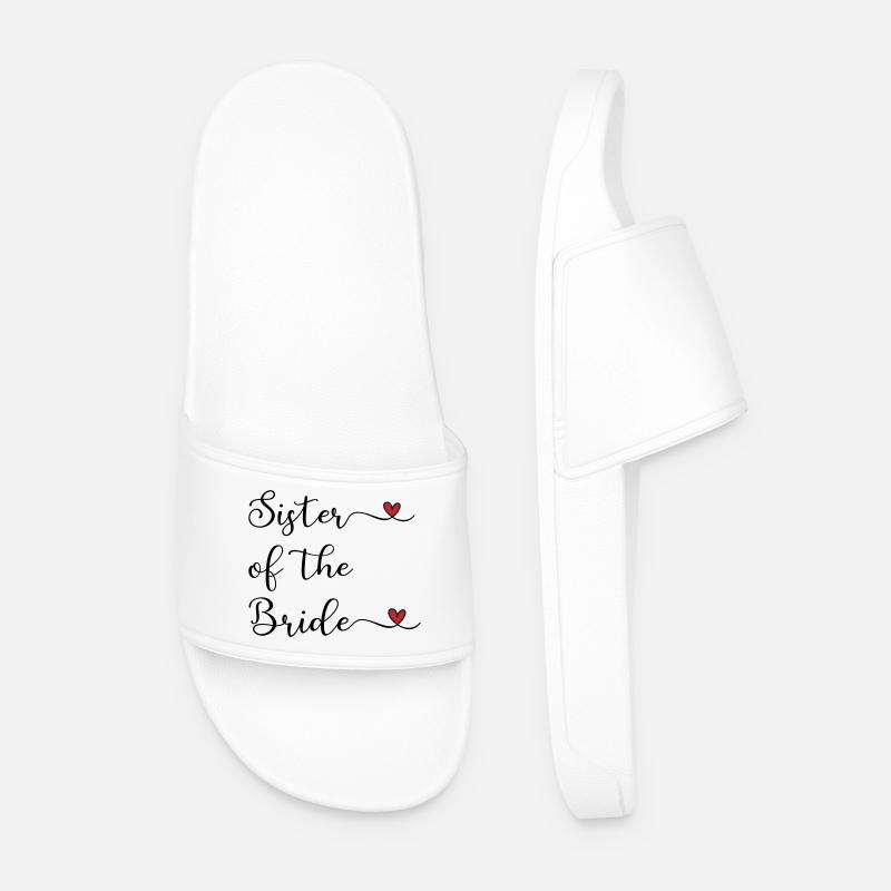 Schwester der Braut - Männer Badelatschen - Weiß