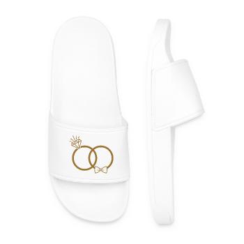 Wedding rings - Men’s Pool Sliders - white - Front